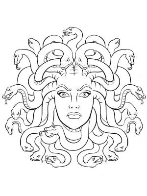 Раскраски Медуза горгона