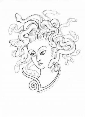 Раскраски Медуза горгона