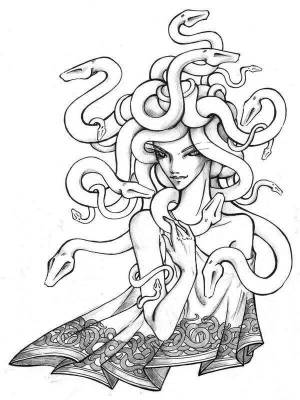 Раскраски Медуза горгона