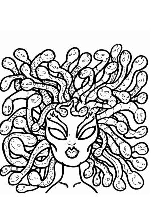 Раскраски Медуза