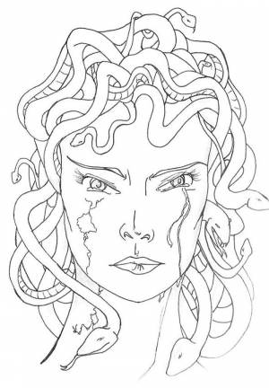 DataLife Engine > Версия для печати > Медуза горгона рисунок раскраска