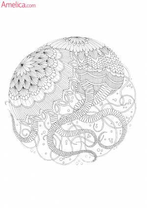 раскраски арт-терапия   для взрослыхAmelica