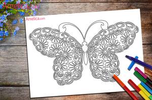 раскраски арт-терапия   для взрослыхAmelica