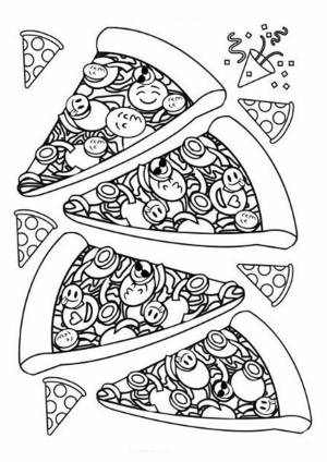 Раскраски антистресс еда