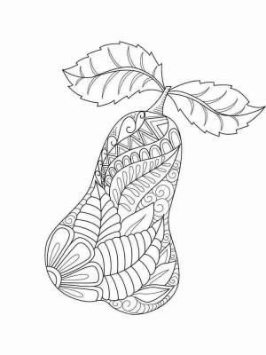 Раскраски Груша Антистресс