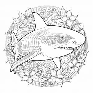 Раскраска животные мандала антистресс