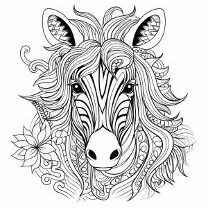 Раскраска животные мандала антистресс