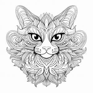 Раскраска животные мандала антистресс