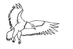 Раскраска Орёл