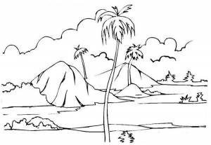 Раскраска Пальма