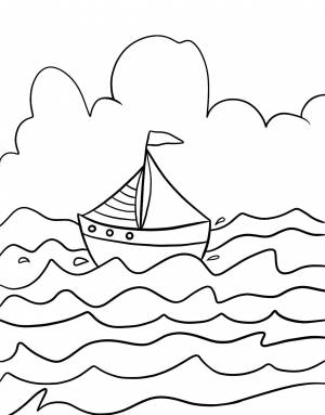 Раскраска моря