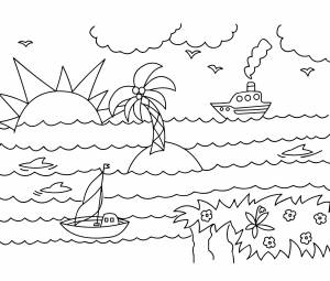 DataLife Engine > Версия для печати > Раскраска закат на море