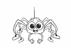 Раскраска Паук