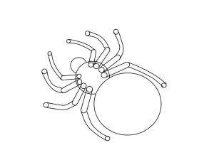 Раскраска Паук