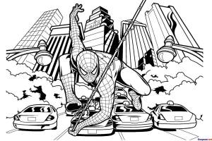 Раскраска Человек паук