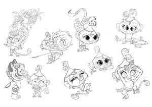 Раскраска Шиммер и Шайн