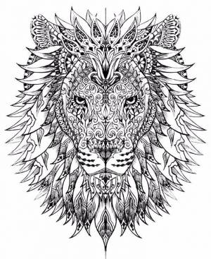 Раскраски Антистресс животные