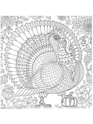 Раскраски Индюк Антистресс