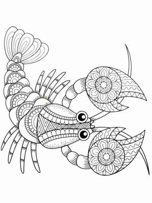 Раскраски Рак Антистресс
