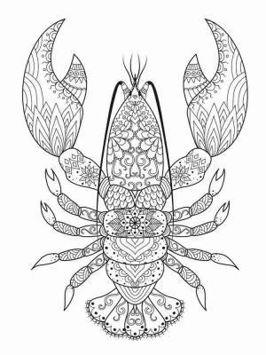 Раскраски Рак Антистресс