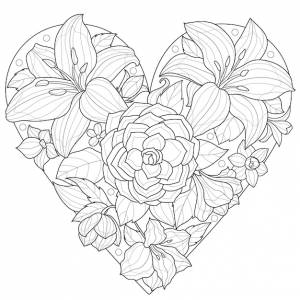 Цветы в форме сердца