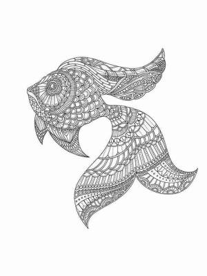 Раскраски Рыбы Антистресс