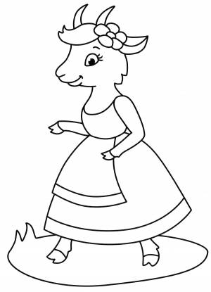 Волк и семеро козлят раскраска