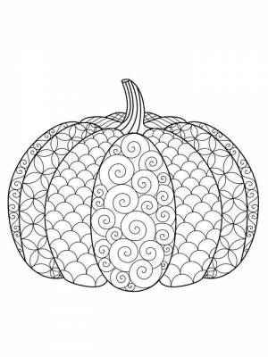 Раскраска Тыква Антистресс картинка в формате  для мальчиков