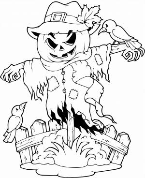 Хэллоуинские раскраски