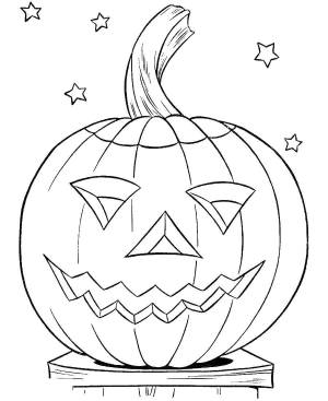 Раскраски Раскраска Тыква на хэллуин Хэллоуин