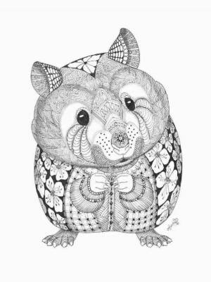 Раскраски Хомяк антистресс