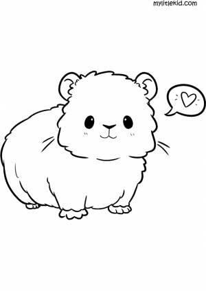 Раскраски Хомяк Распечатать