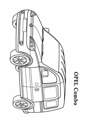 Раскраски Опель   в формате