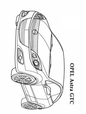 Раскраски Опель   в формате