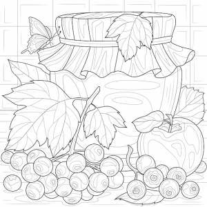 Варенье с калиной и яблокамираскраска антистресс для детей и взрослых