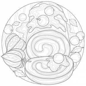 Сладкий ролл с физалисом