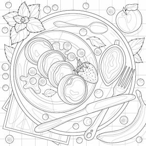 Сырники с творогом на подносераскраска антистресс для детей и взрослых