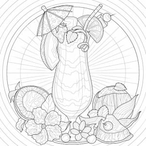 Коктейль и фрукты