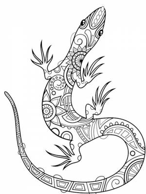 Картинка Ящерица Антистресс  для детей