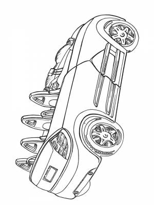 Раскраски Кабриолет   в формате