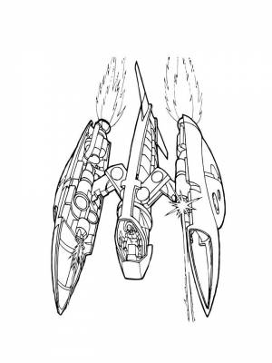 Раскраски Звездолет   в формате