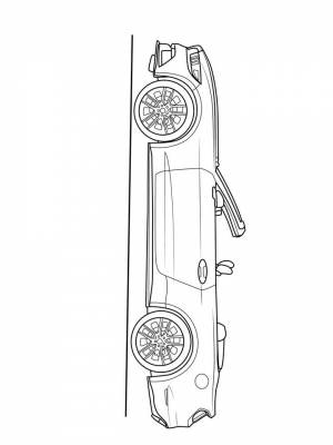 Раскраски Кабриолет   в формате