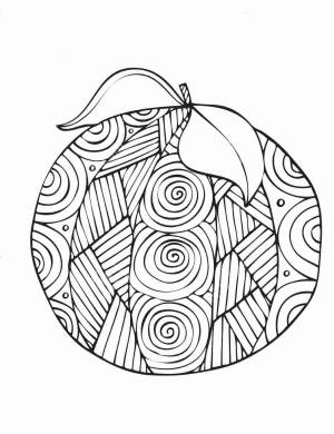 Раскраски Апельсин Aнтистресс