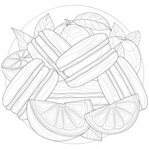 Миндальное печенье с апельсином и лимоном