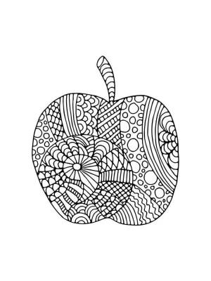Раскраски Фрукты Антистресс