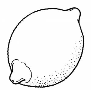 Раскраска Кислый лимон