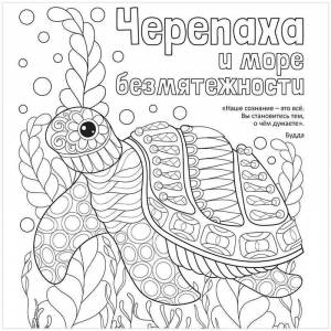 Раскраска-антистресс 235*250мм, ND Play  Черепаха и море безмятежности, 32стр