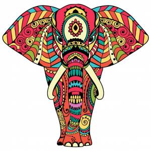 Индийский слон рисунок