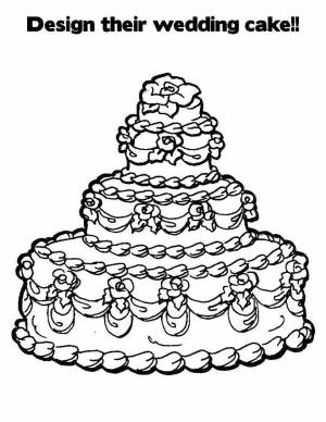 Раскраски Раскраска Торт торты