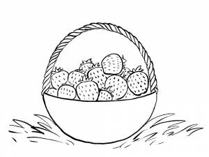 Раскраска клубника